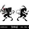 Christmas Merry Krampus SVG Cut File