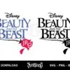 beauty and the beast logo svg cricut