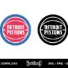 detroit pistons logo svg cricut