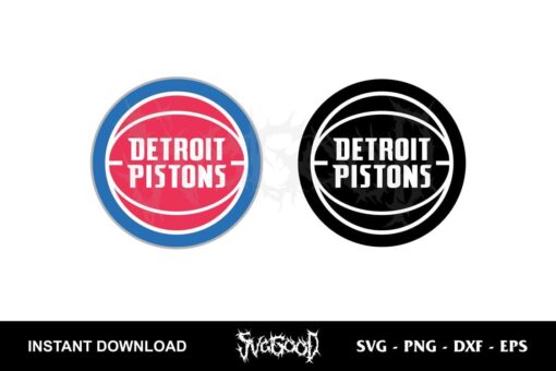 detroit pistons logo svg cricut