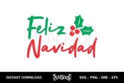 feliz navidad svg free