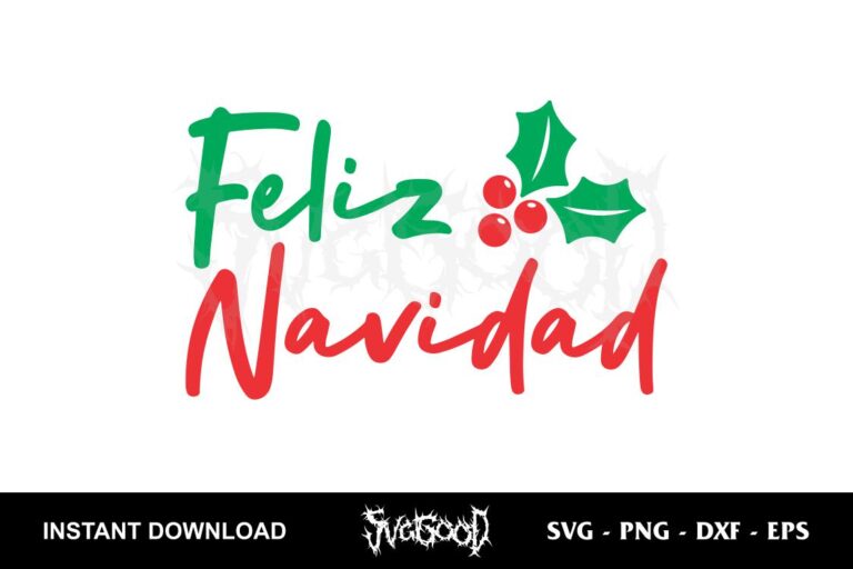 Feliz Navidad SVG Free - SVGGOOD