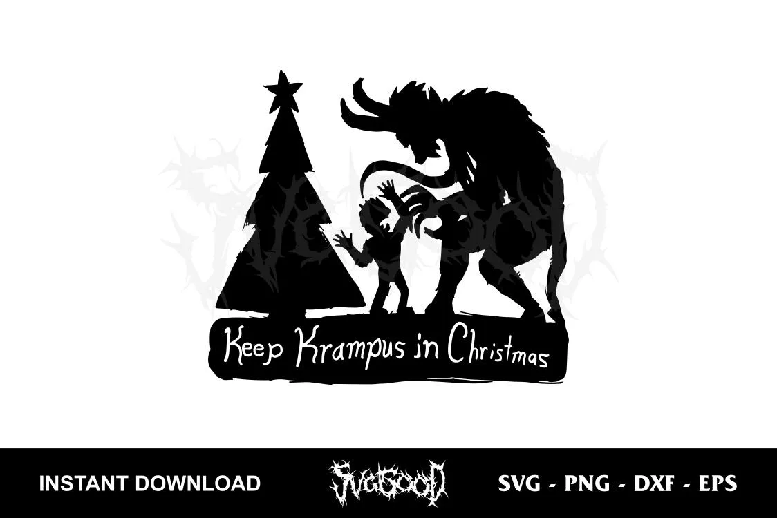 Keep Krampus In Christmas SVG