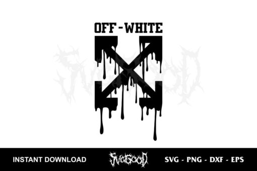 off white drip logo svg