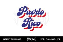 Puerto Rico Retro Vintage SVG