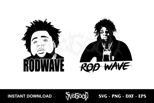 rod wave svg vector