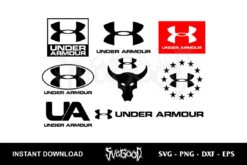 under armour logo svg bundle