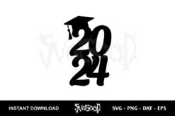 2024 Graduation SVG Graduation Cake Topper SVG