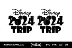 disney family trip 2024 svg