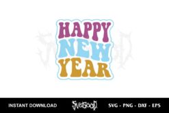 happy new year svg free