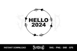 hello 2024 svg free