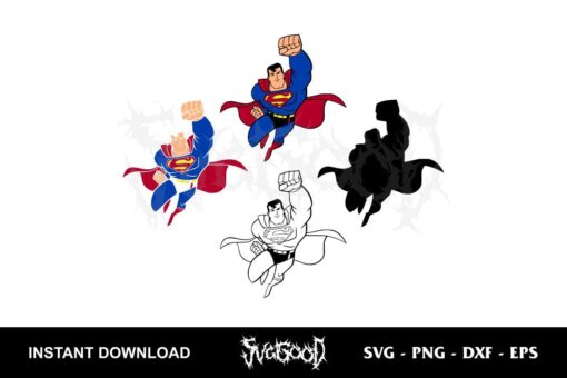 Superman SVG Layered