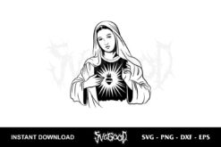 virgin mary svg