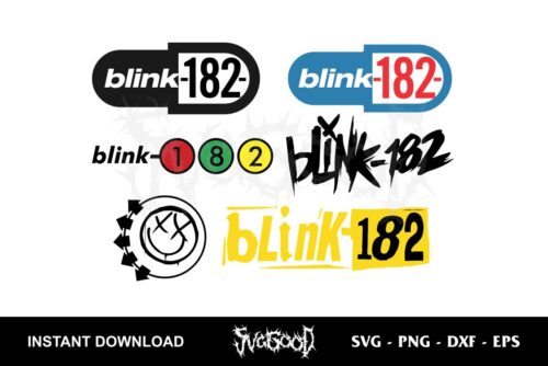 Blink 182 Logo SVG Bundle