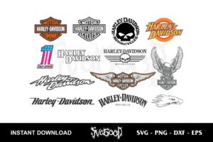 Harley Davidson Logo SVG Bundle