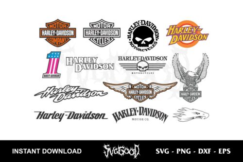 Harley Davidson Logo SVG Bundle