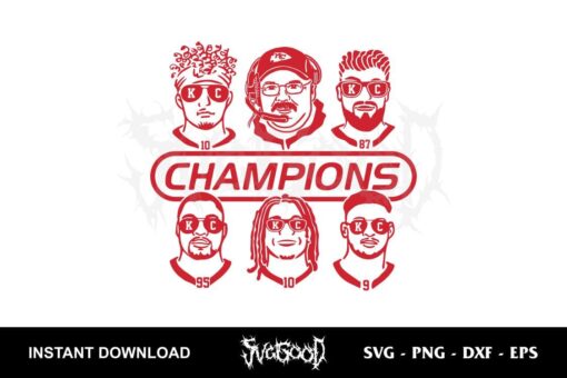 Kansas City Champion Football SVG