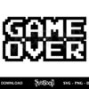 game over pixel svg