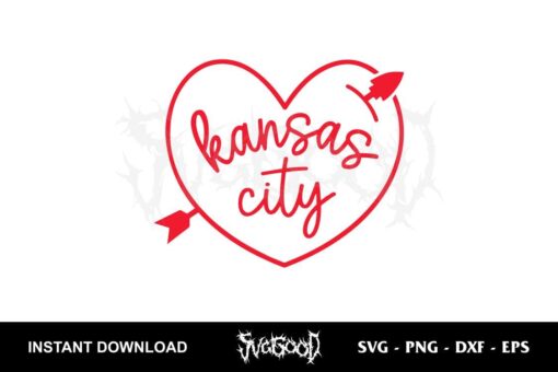 Kansas City Heart SVG