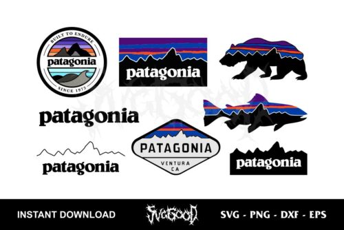patagonia logo svg bundle