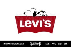 Snoopy Levi's Logo SVG