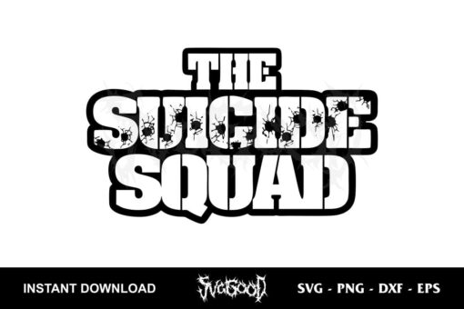 the sucide squad logo outline svg