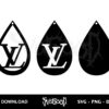 LV Logo Earrings SVG
