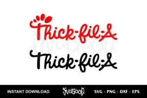 Thick Fil A SVG