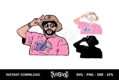 Un Verano sin ti bad bunny svg layered