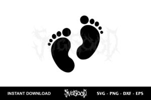 baby feet svg vector