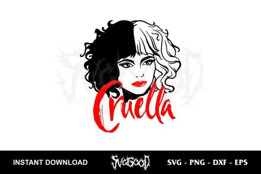 cruella svg villain svg