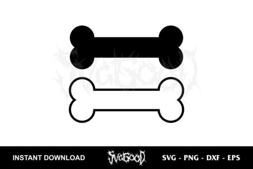 dog bone outline svg file