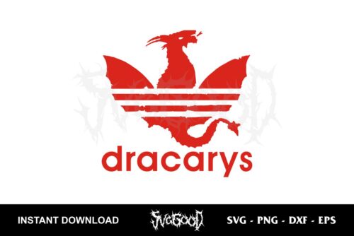 dracarys adidas logo svg