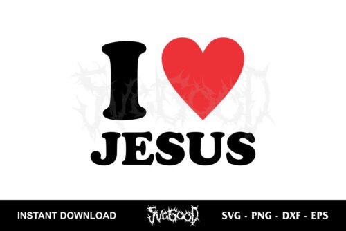 i love jesus svg free