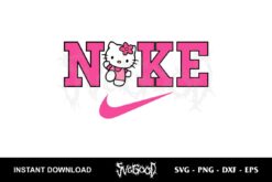 nike hello kitty svg