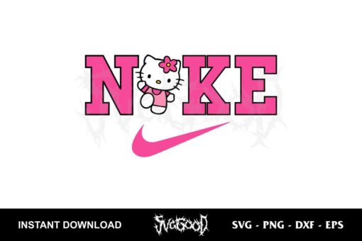 nike hello kitty svg