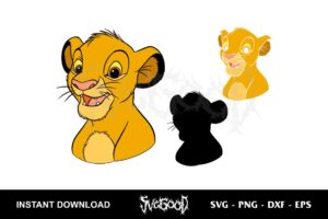 simba clipart vector svg layered