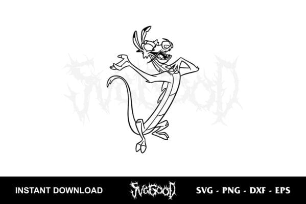 Disney Mushu Mulan Outline SVG - SVGGOOD