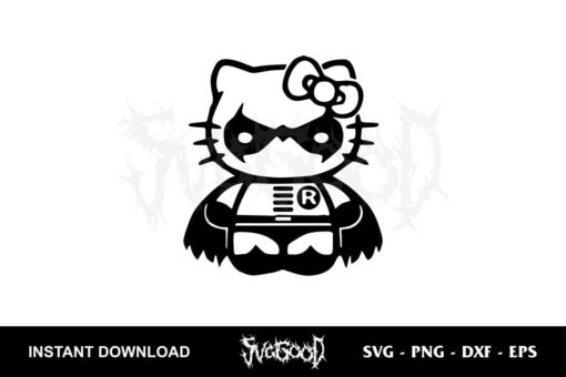 hello kitty robin svg