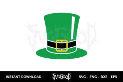 st patrick's day hat svg vector