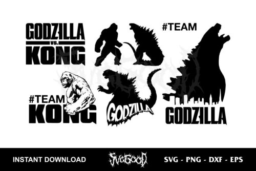 Godzilla Vs Kong SVG Cut File