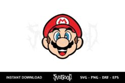 Super Mario Face SVG