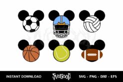 Disney Mickey Mouse Sport SVG Bundle