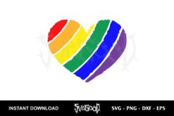Rainbow Heart SVG
