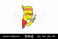 the simpson supreme svg