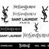ysl saint laurent logo svg bundle