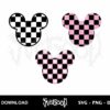 Checkerboard mickey svg