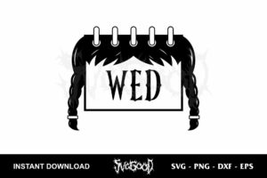 WED Wednesday Addams SVG