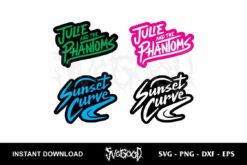 Julie And The Phantoms SVG Sunset Curve SVG