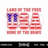 land of the free home of the brave svg